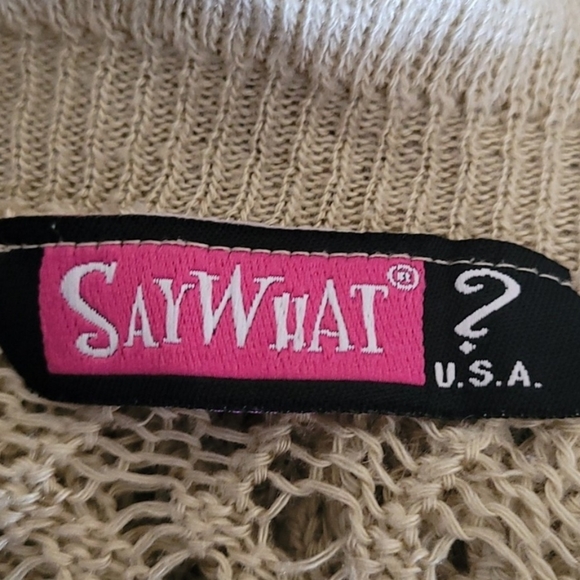 Say What? Loose Knit Bolero - Picture 5 of 5